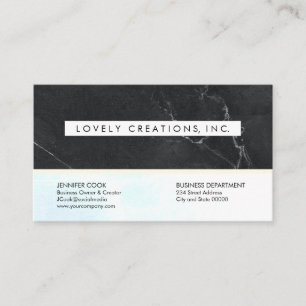 Lux Black Marble Business Card