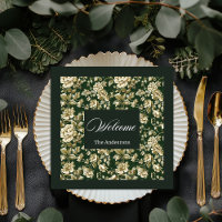 Lux Botanical Napkins Greenery Foliage in Pastels