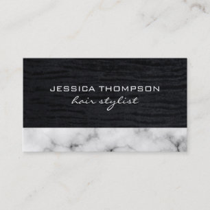 Lux Elegant Velvet and Marble Trim Business Card