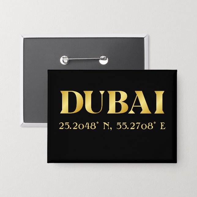 Lux Gold Dubai Latitude & Longitude (Front/Back)