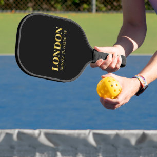 Lux Gold London Latitude & Longitude Pickleball Paddle