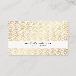 Lux Gold Weave Business Card