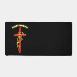 Lux in Tenebris - Rosary 01 Desk Mat