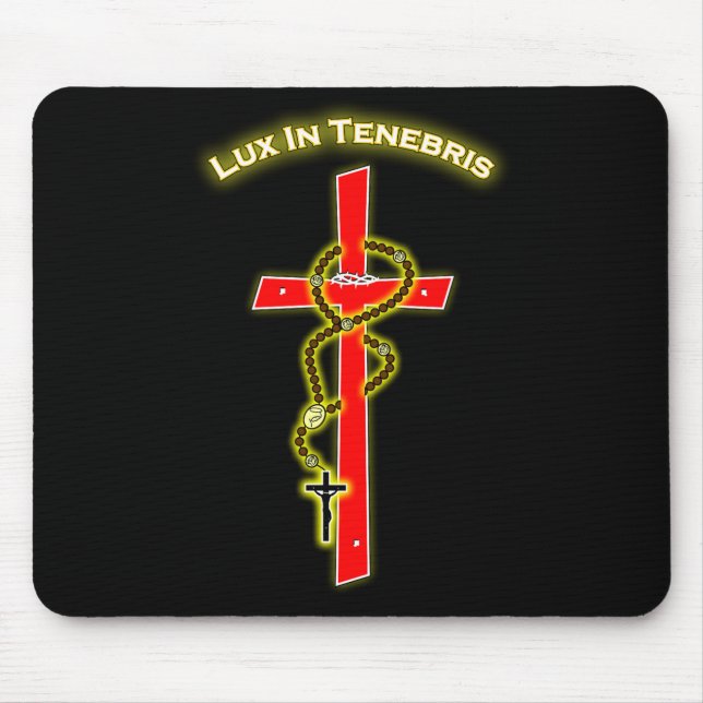 Lux in Tenebris - Rosary 01 Mouse Pad (Front)