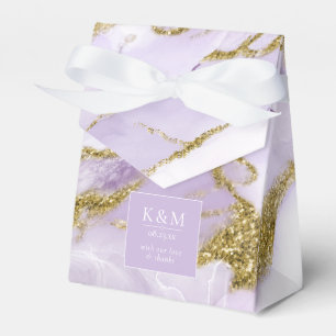 Lux Ink Lavender Abstract ID990 Favour Box