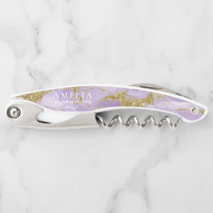 Lux Ink Lavender Abstract Wedding Party ID990 Corkscrew