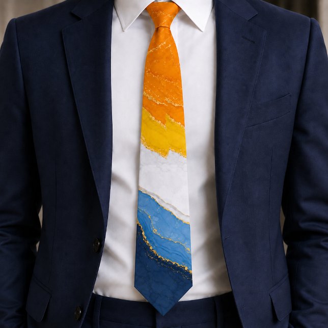 Lux Marble AroAce Pride Colours Tie (Creator Uploaded)
