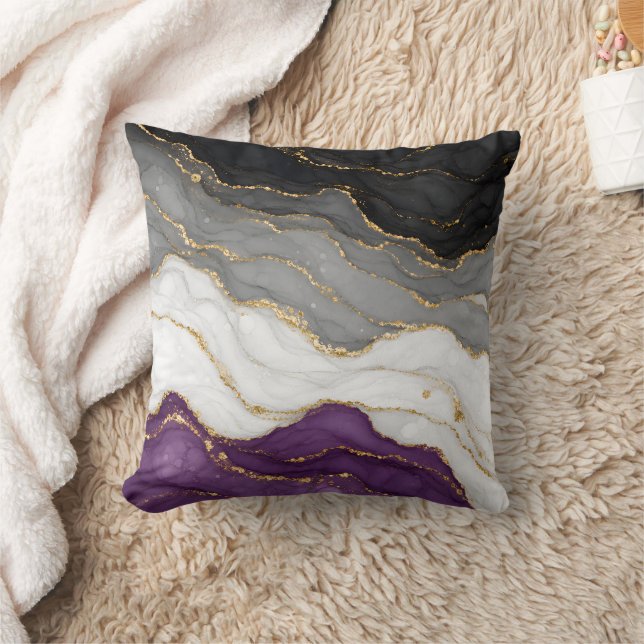 Lux Marble Asexual Pride Colours Cushion (Blanket)