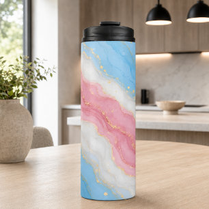 Lux Marble Trans Pride Colours Thermal Tumbler
