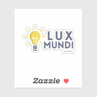 Lux Mundi (Light of the Word) Bible Sticker