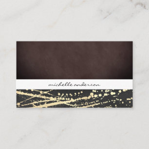 Lux Texture and Gold Expressive Business Card