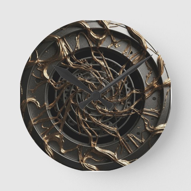 Luxe 3D Dial Round Clock (Front)