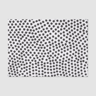 Luxe Black Confetti Dots II Tissue Paper
