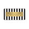 Luxe Bold Black and White Stripes with Gold Bar