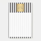 Luxe Bold Black and White Stripes with Gold Box