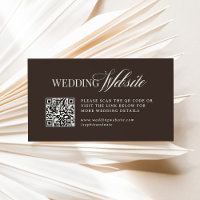 Luxe Brown | Wedding Website QR Code