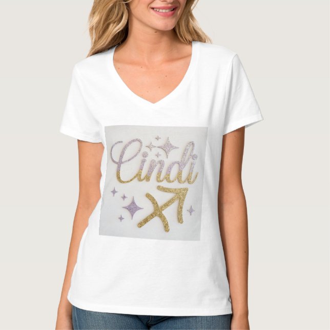 Luxe Cindi Sagittarius Women's T-Shirt (Front)