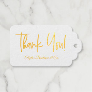 Luxe Customisable Business name Thank you Gift Tags