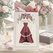 Luxe Dusty Rose Maid of Honour Personalised Bridal