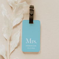 Luxe Elegance | Robin Egg Blue Mrs Wedding Date