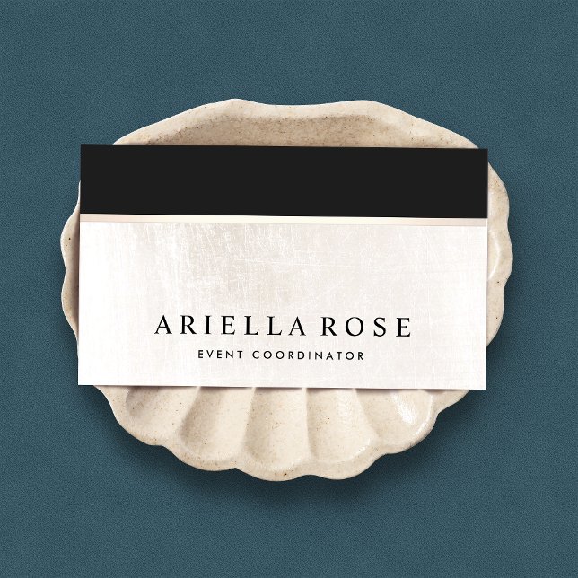 Luxe Elegant Black and White Marble Business Card (Creator Uploaded)