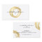 Luxe Faux Gold Painted Circle Designer Logo