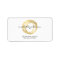 Luxe Faux Gold Painted Circle Designer Logo
