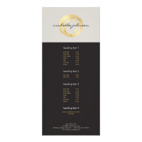 Luxe Faux Gold Painted Circle Designer Logo on Tan