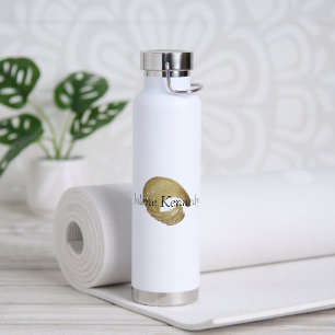 Luxe Faux Gold Rustic Elegant Modern Minimal  Water Bottle
