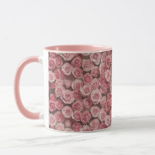 Luxe Glam Pink Pretty Dreamy Roses Pink Combo Mug
