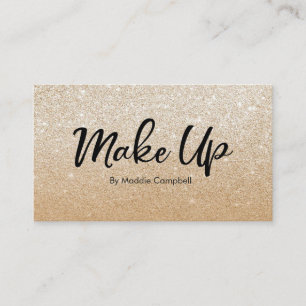 Luxe Gold Glitter business card