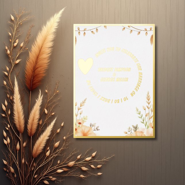Luxe gold rustic boho floral Wedding (Creator Uploaded)