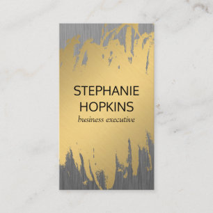 Luxe Gold with Faux Metallic Business Card