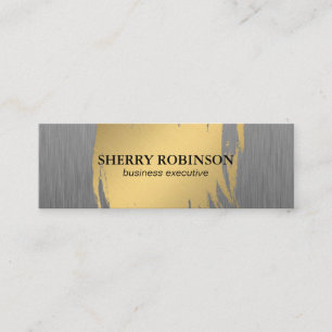 Luxe Gold with Faux Metallic Mini Business Card