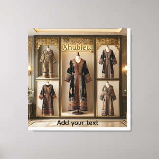 Luxe Heritage Sacred Geometry of Xhubleta Art Canvas Print