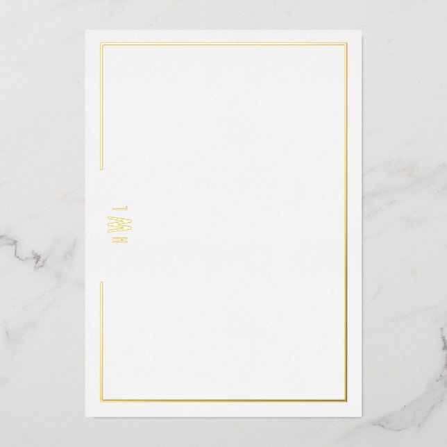 Luxe Initial Personal Stationery  (Front)