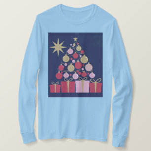 Luxe Light Blue Christmas T-Shirt