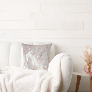 LUXE LILAC MARBLE PEARL CUSHION
