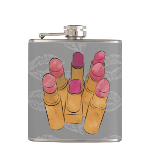 Luxe Lipstick Kiss Hip Flask