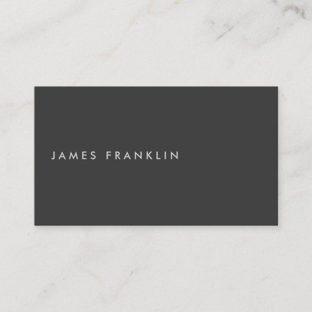 LUXE MINIMALISM with OFFSET TYPE Business Card (Front)