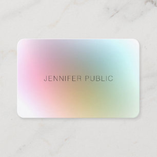 Luxe Modern Colourful Elegant Professional Templat Business Card