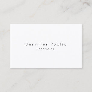 Luxe Modern Minimalistic Professional Elegant Top Business Card