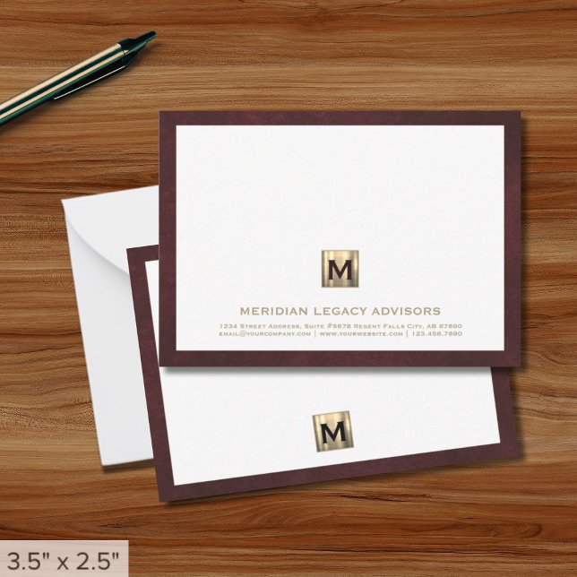 Luxe Monogram Card (Creator Uploaded)