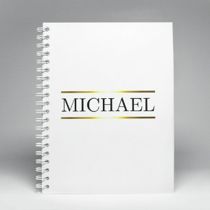 Luxe Name Bar Notebook
