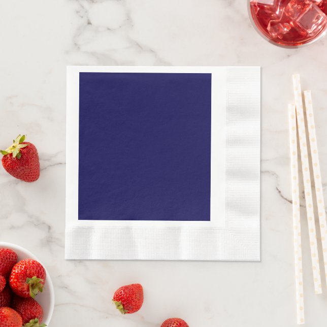 Luxe Navy CUSTOMIZABLE Napkin (Insitu)