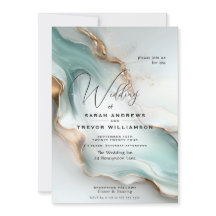 Luxe Opal Teal Gold Fluid Alcohol Ink