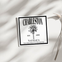 Luxe Palm Trees Charleston Coastal Bachelorette