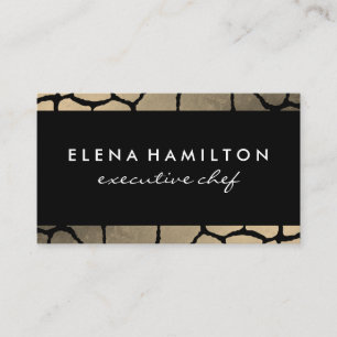 Luxe Pattern Trim Business Card