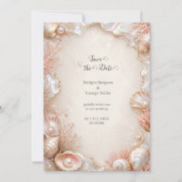 Luxe Pearl Seashell Wedding glamour Romance