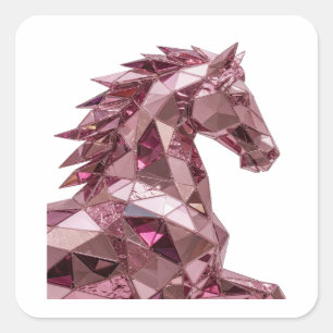 Luxe Pink Abstract Sticker Design